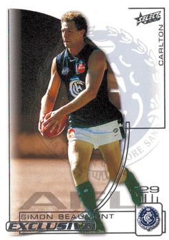2002 Select AFL Exclusive #71 Simon Beaumont Front
